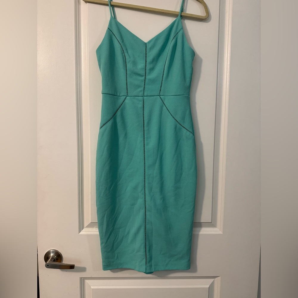 Bisou Bisou Strapless Teal Dress